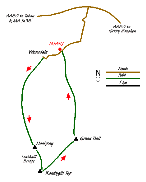 Walk 1342 Route Map