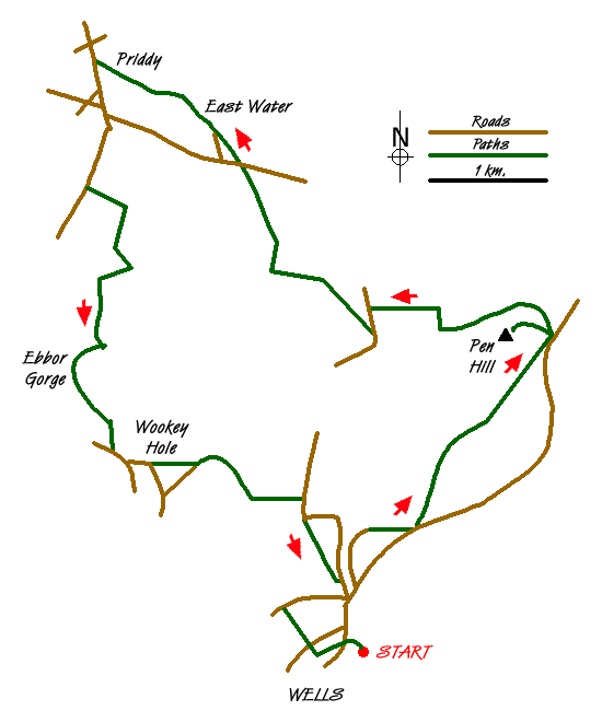 Walk 1346 Route Map