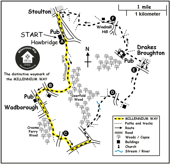 Walk 1355 Route Map