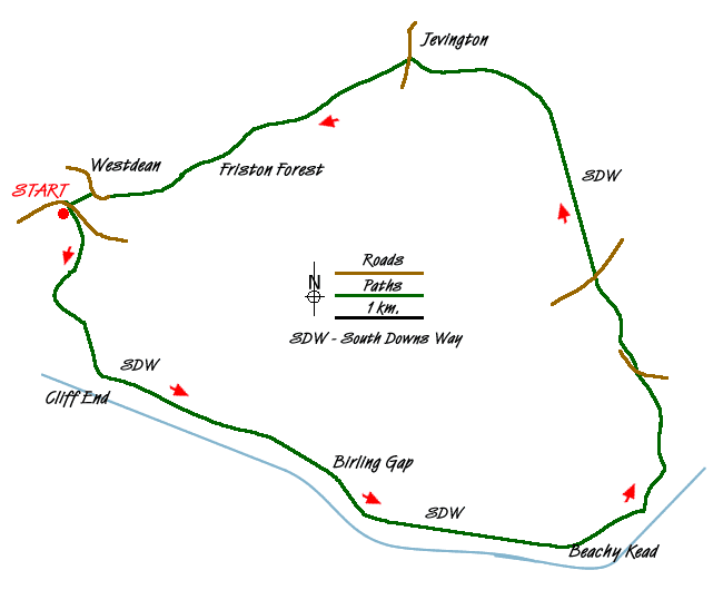 Route Map - Walk 1357