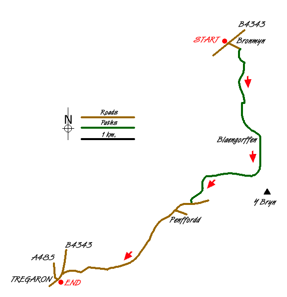 Walk 1363 Route Map
