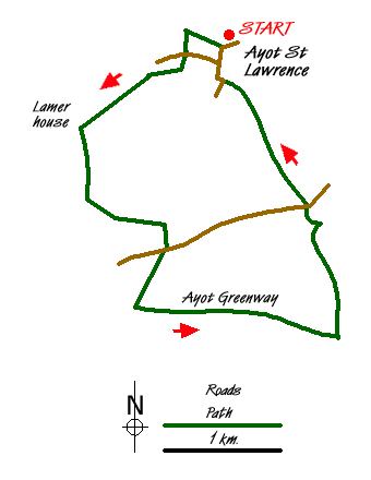 Walk 1372 Route Map