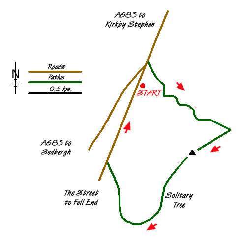 Walk 1389 Route Map