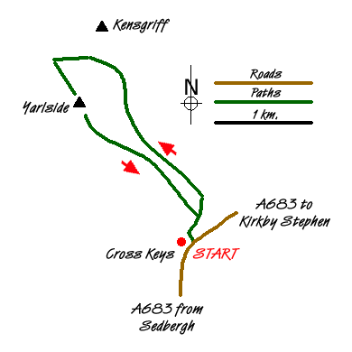 Walk 1393 Route Map