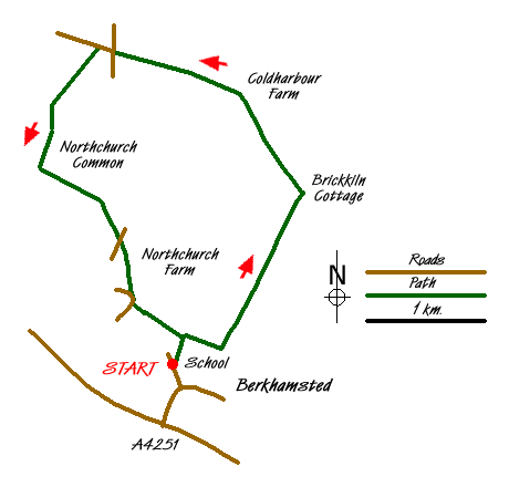 Walk 1399 Route Map