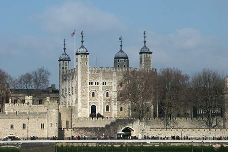 Tower of London from south bank of Thames