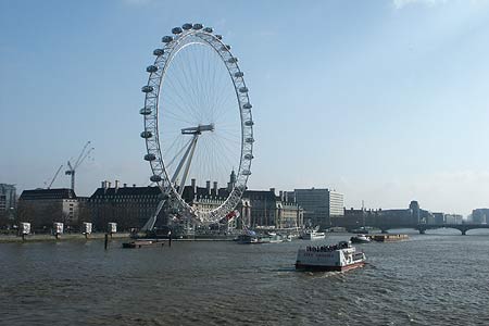 The London Eye seen from the Embankment