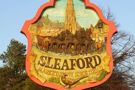 Sleaford town sign