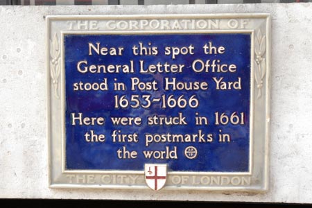 London - the site of the first Post Office