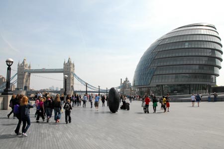 London - City Hall and Tower Bridge