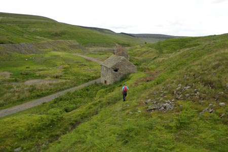 Former mines above Middleton-in-Teesdale
