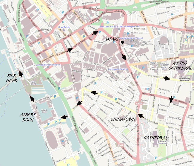 Walk 1416 Route Map
