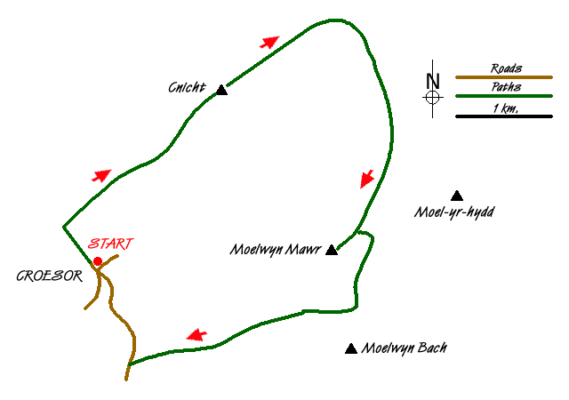 Walk 1422 Route Map
