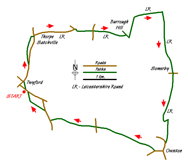 Route Map - Walk 1443