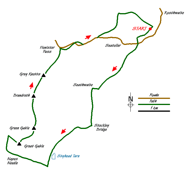 Route Map - Walk 1444
