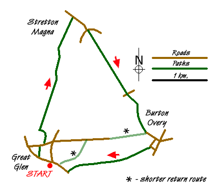 Route Map - Walk 1455