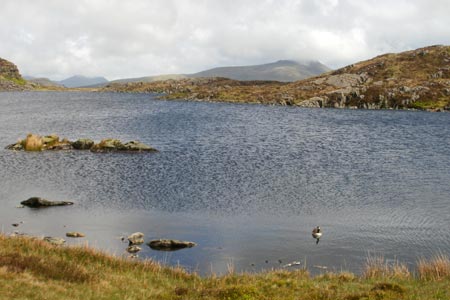 Llyn Edno, one of the prettier of the Moelwyn lakes