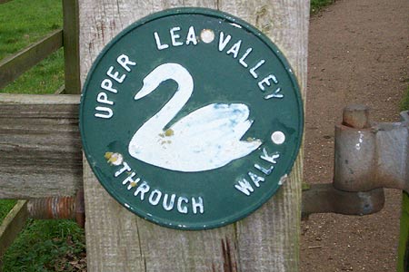 Lea Valley Walk waymarker motif