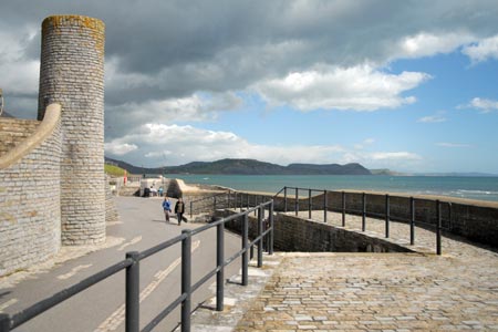 The front at Lyme Regis
