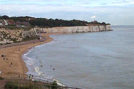 Cliff top view over Stone Bay near Broadstairs