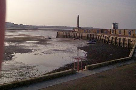 Low tide and early evening at Margate Harbour