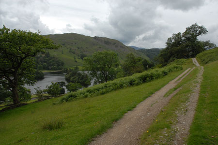 Path between Grasmere and Rydal offers views of Grasmere