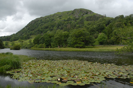 Rydal Water with Nab Scar as a backdrop