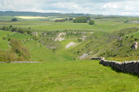 Lathkill Dale from the Limestone Way
