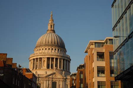 St. Paul's Cathedral from the Millennium footbridge, London