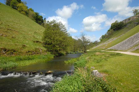 River Dove flowing through Wolfscote Dale
