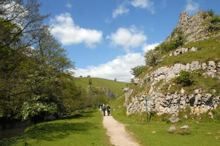 Wolfscote Dale with Biggin Dale joining from the right
