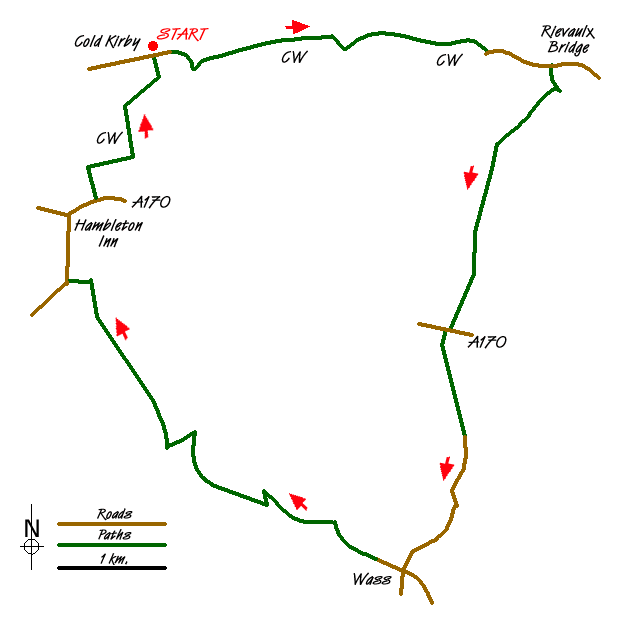 Route Map - Walk 1524