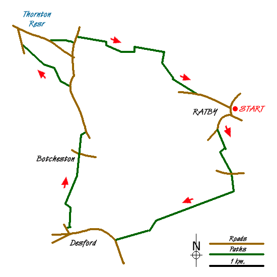 Walk 1543 Route Map