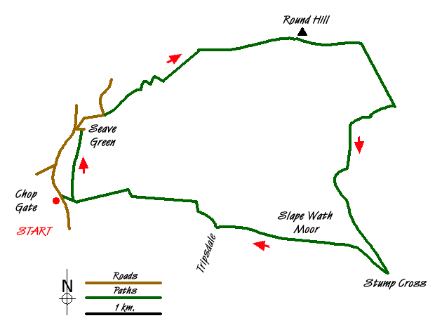 Route Map - Walk 1544