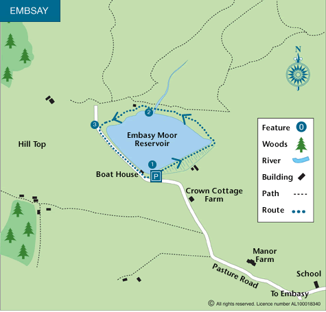 Route Map - Embsay Reservoir Walk