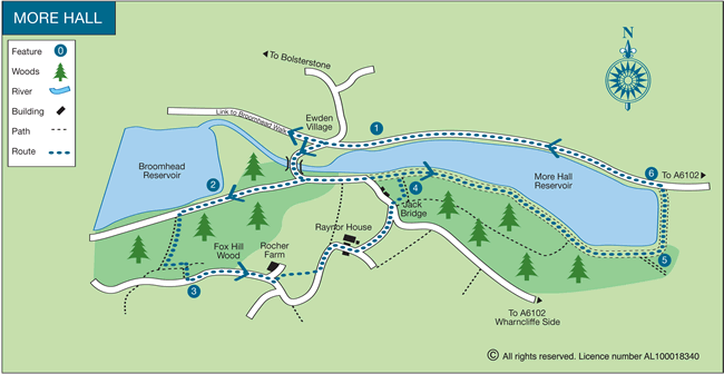Route Map - More Hall Reservoir Walk
