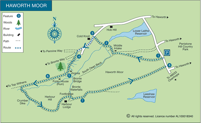 Route Map - Walk 1585