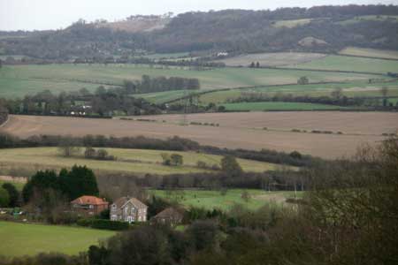 Chilterns view from Lodge Hill
