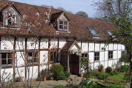 Timbered cottage at Whiteleaved Oak hamlet