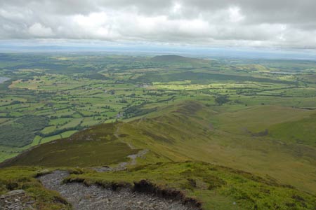 The view north-west to the Solway Firth from Ullock Pike
