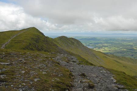 Looking along the ridge from Carlside to Ullock Pike