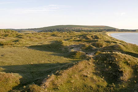 View from Whitford Burrows to Llanmadoc Hill
