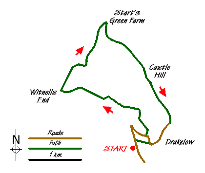 Walk 1603 Route Map