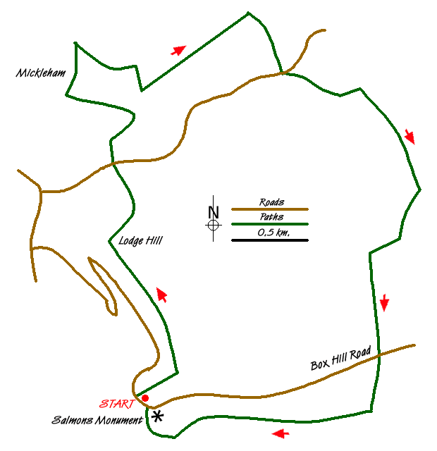 Walk 1618 Route Map