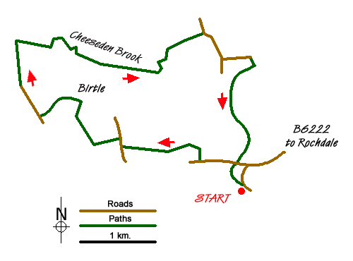 Route Map - Walk 1619