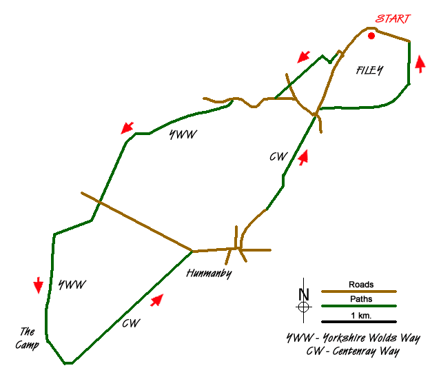 Walk 1630 Route Map