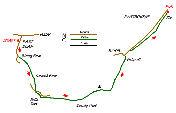 Walk 1638 Route Map