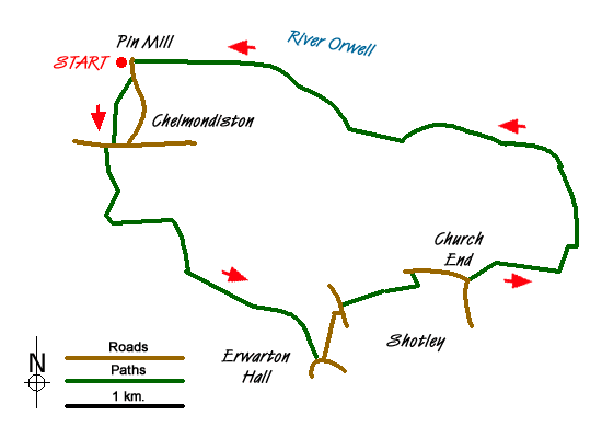 Walk 1639 Route Map