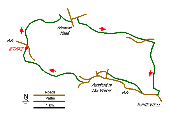 Walk 1651 Route Map