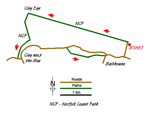 Walk 1654 Route Map